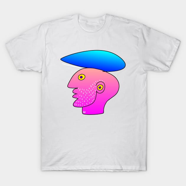 Man with blue hat T-Shirt by (b)ananartista sbuff